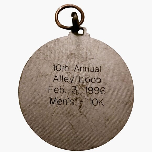 10th Annual Alley Loop 10K Ski Medal Pendant 1996 Crested Butte Colorado Nordic - Picture 2 of 4